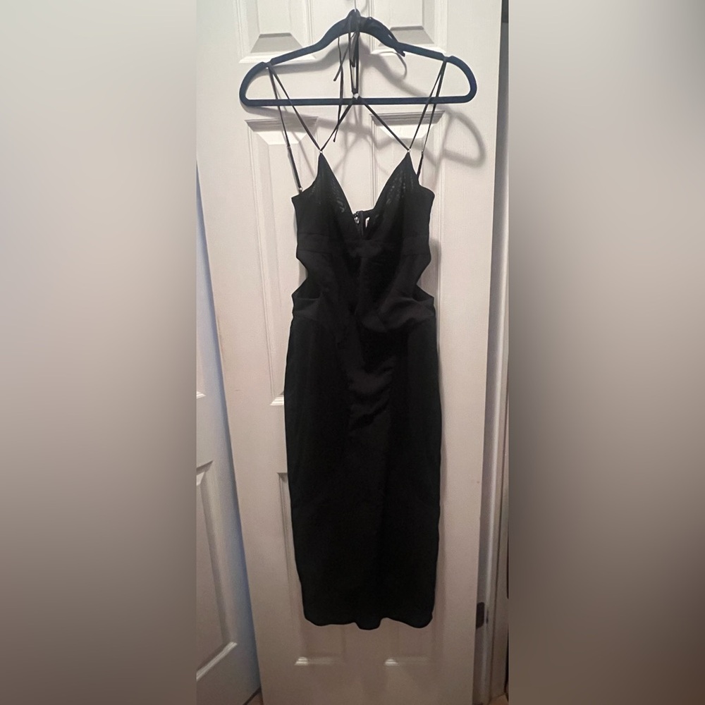 Elegant Black Midi Dress